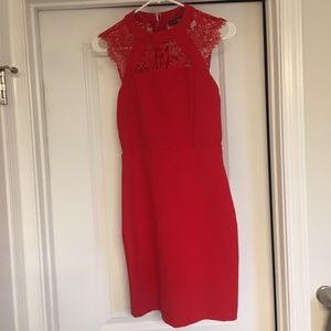 Stunning red lace Express dress